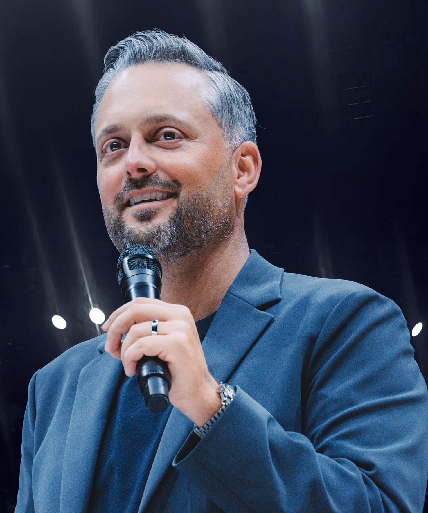 Nate Bargatze on stage with a microphone, Nate Bargatze Live at the Wynn Las Vegas